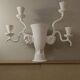 Lampe sculpture en plâtre