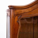 Walnut display case, France, around 1900.