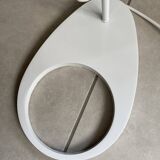 white lacquered metal reading lamp