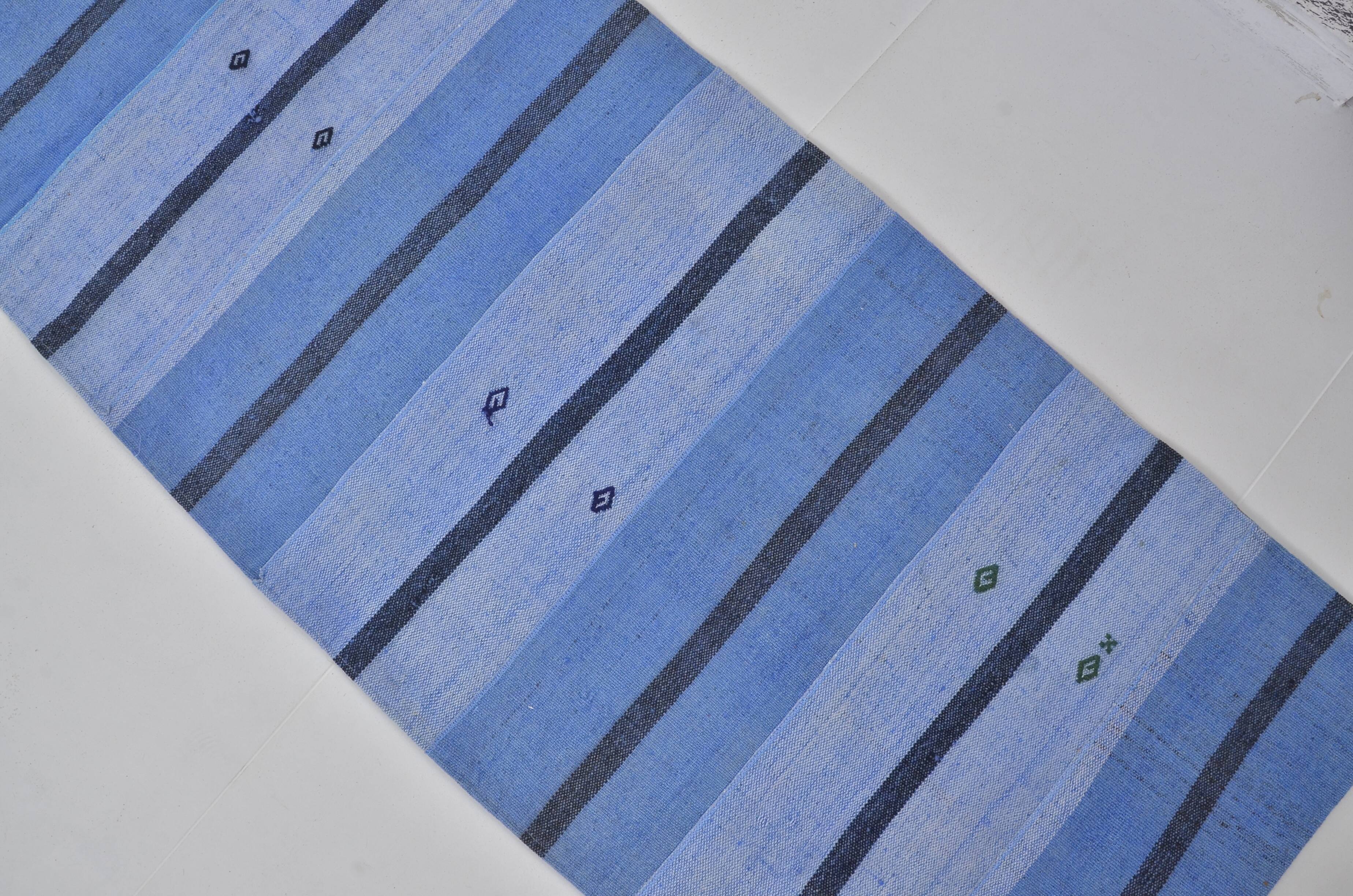 Turkish Neutral Vintage Kilim Runner sku 3769