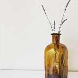 Flacon en verre ambré