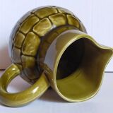 Bistro pitcher in vintage Sarreguemines earthenware
