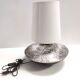 Postmodern Handmade Grey Raku Ceramic Table Lamp, Signed, Italy