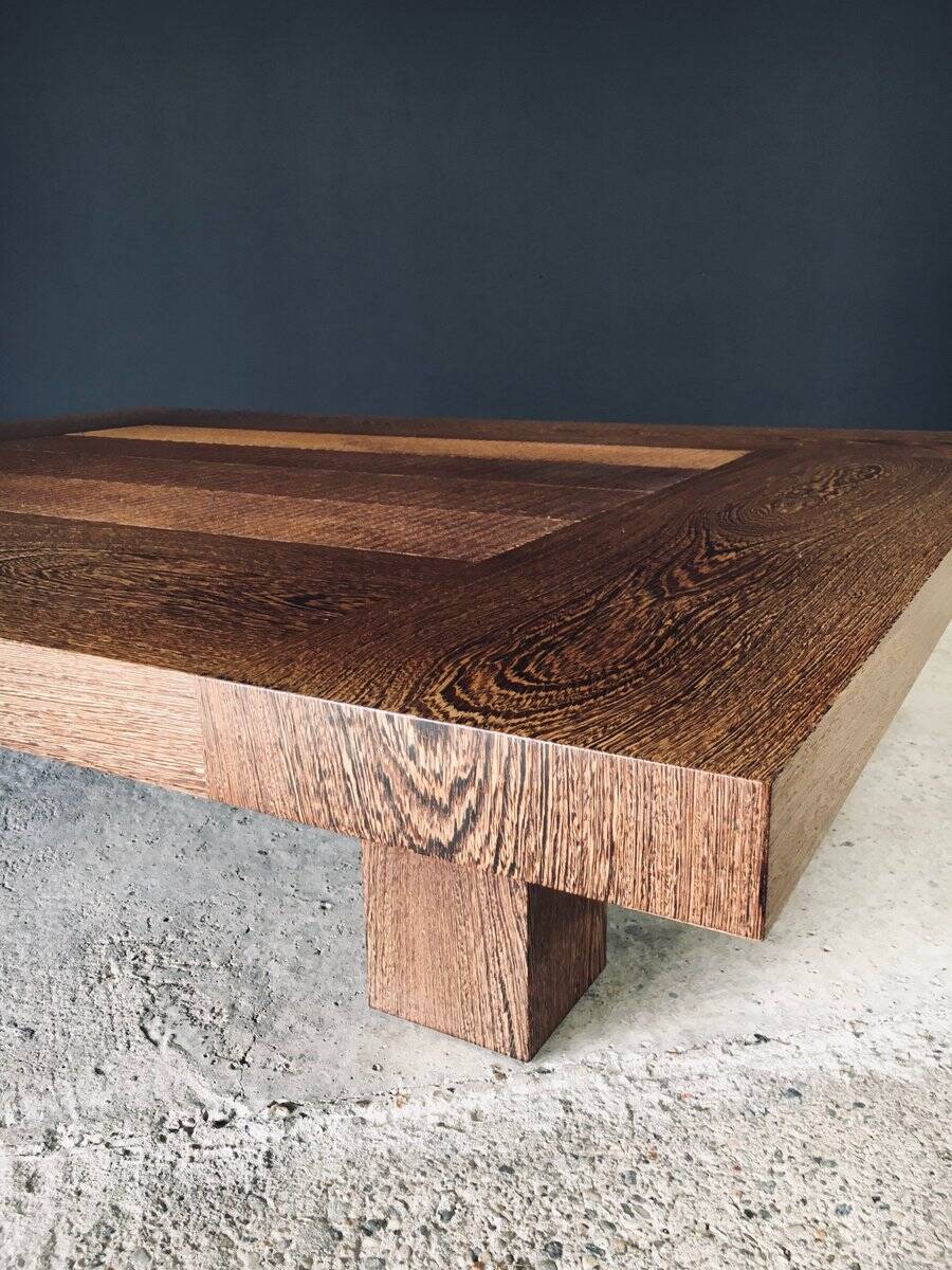 Postmodern Wengé Coffee Table, 1990s
