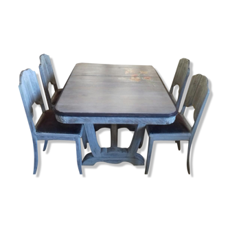 Dining table and its 4 chairs