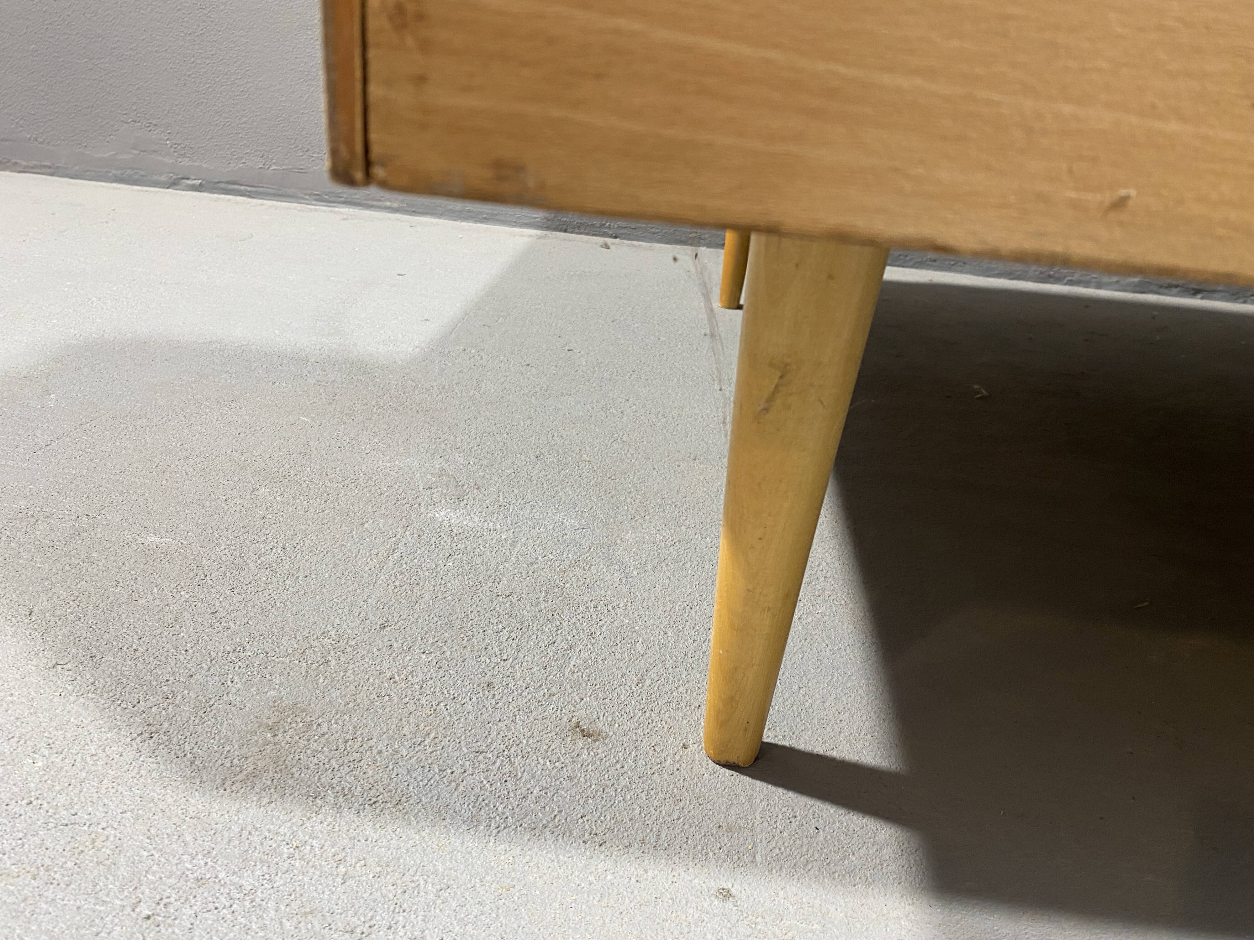 Mid-century folding sofa bed by Drevotvar, 1970s, Czechoslovakia