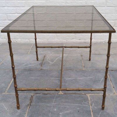 Side table with faux bamboo legs, 1962