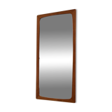 Miroir scandinave en teck vintage