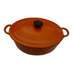 Cocotte orange Le Creuset années