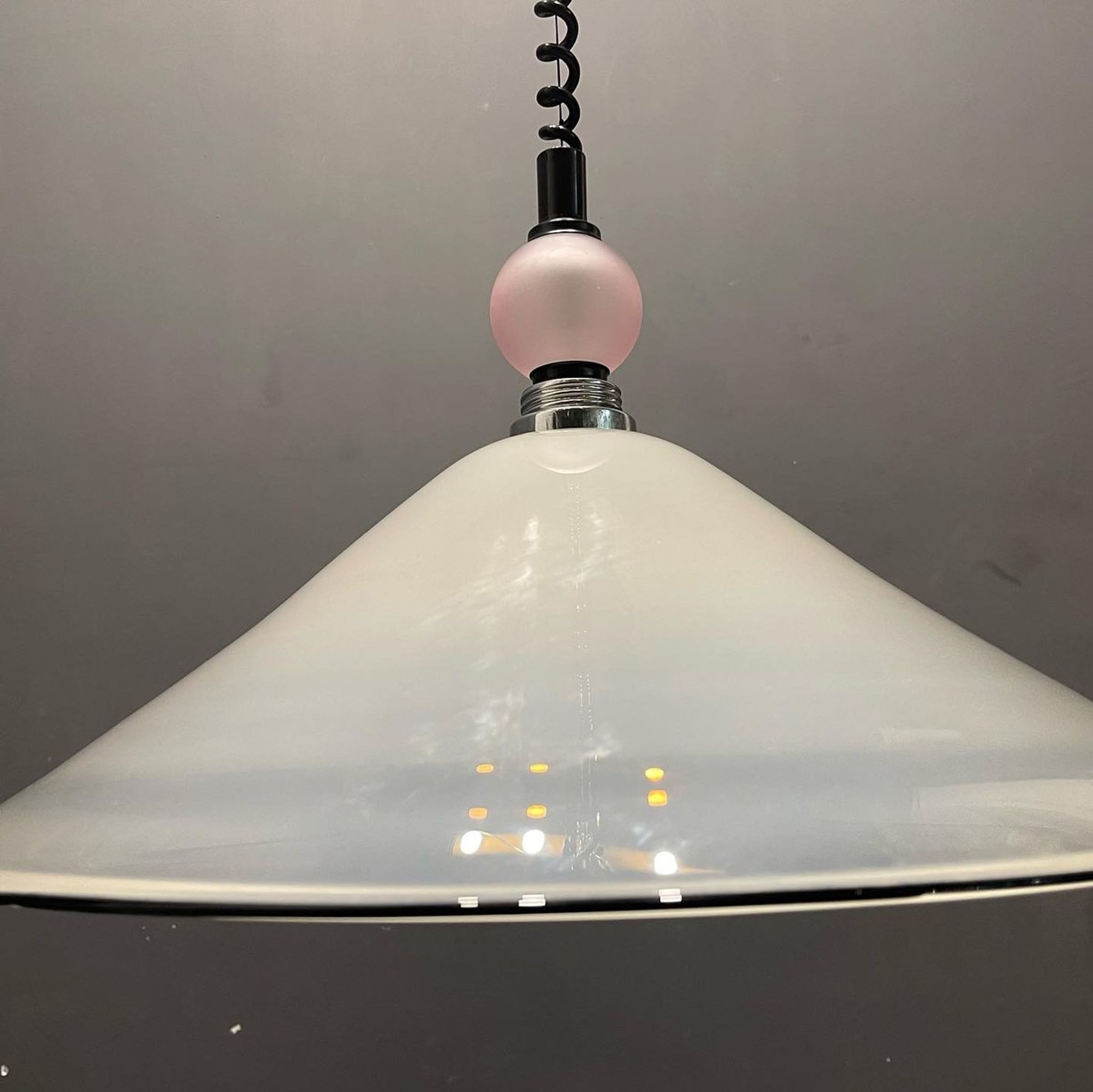 Suspension en verre de Murano, années 1970