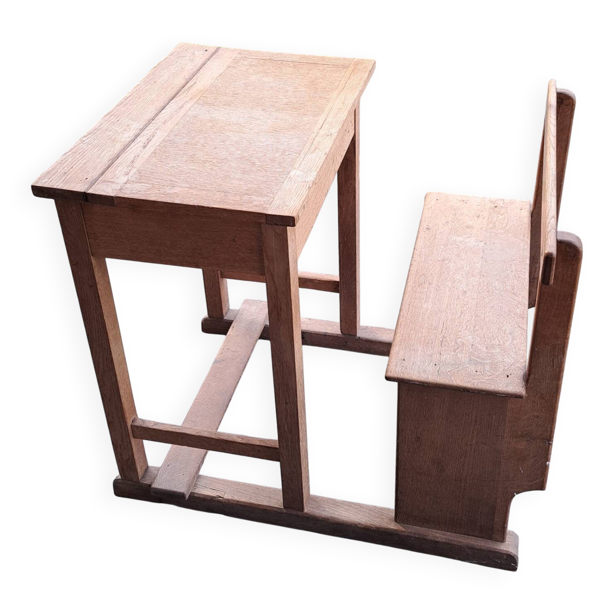 Table banc ou pupitre d'ecolier