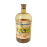 Old amber glass bottle