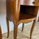 Pair of cherry wood bedside tables with 1 drawer Louis XV style