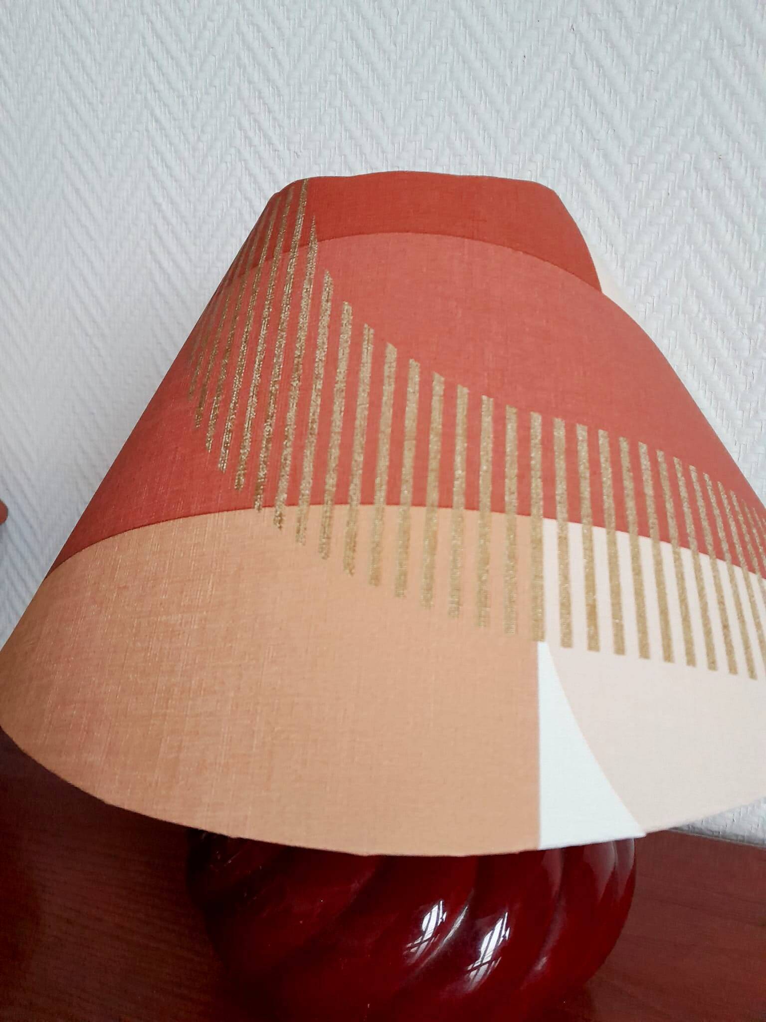 Pair of vintage ceramic bedside lamps