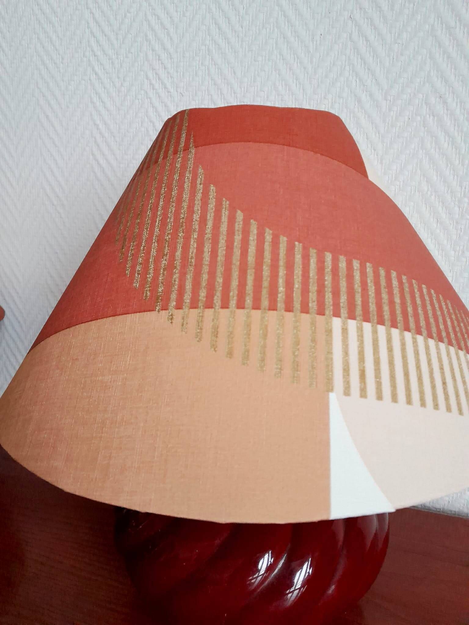Pair of vintage ceramic bedside lamps