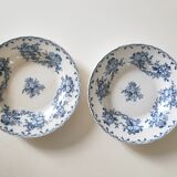 2 hollow plates Bertha Sarreguemines