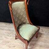 Pair of Empire style armchairs in mahogany