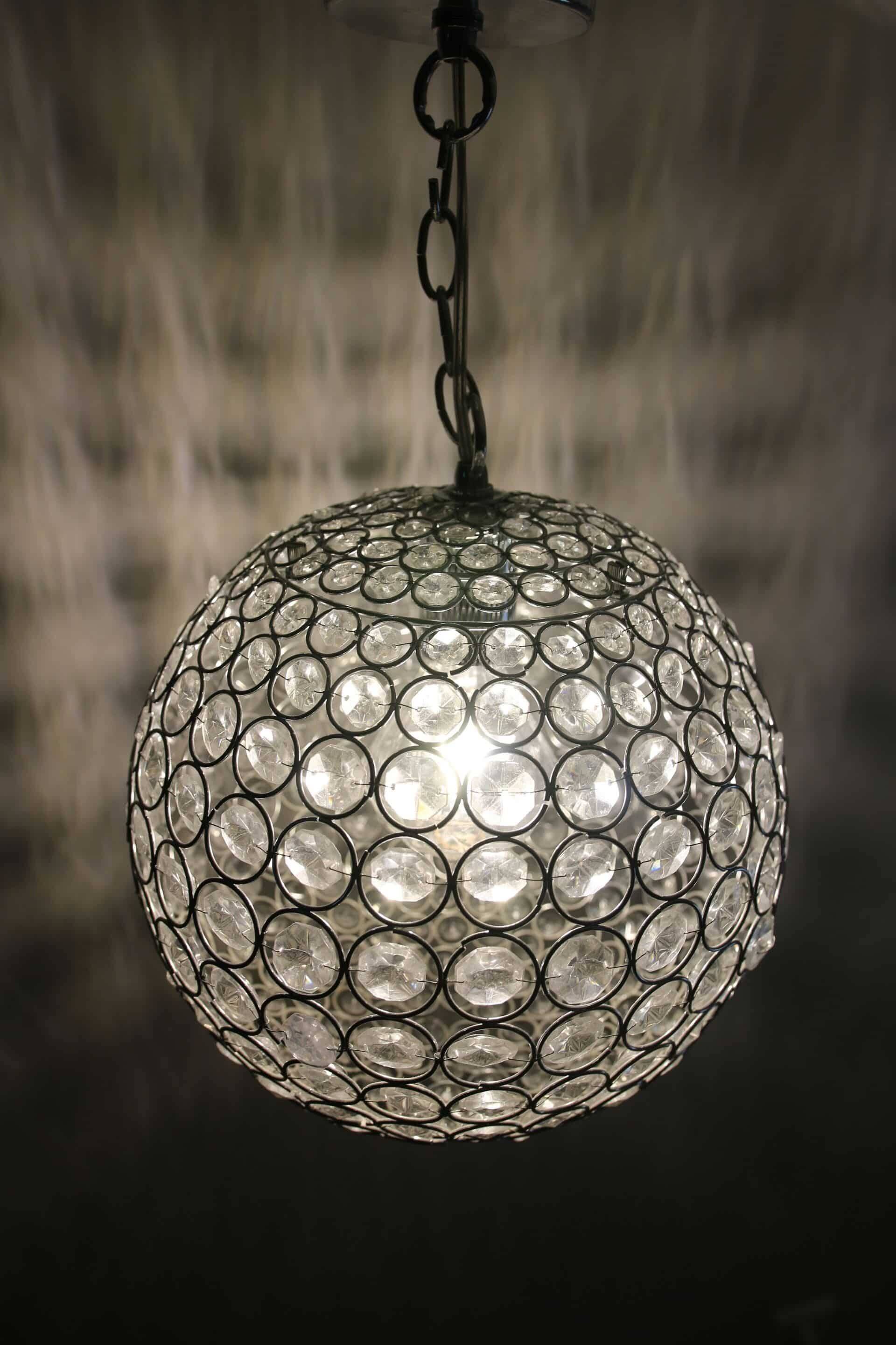 Suspension globe with pendants, 1990s