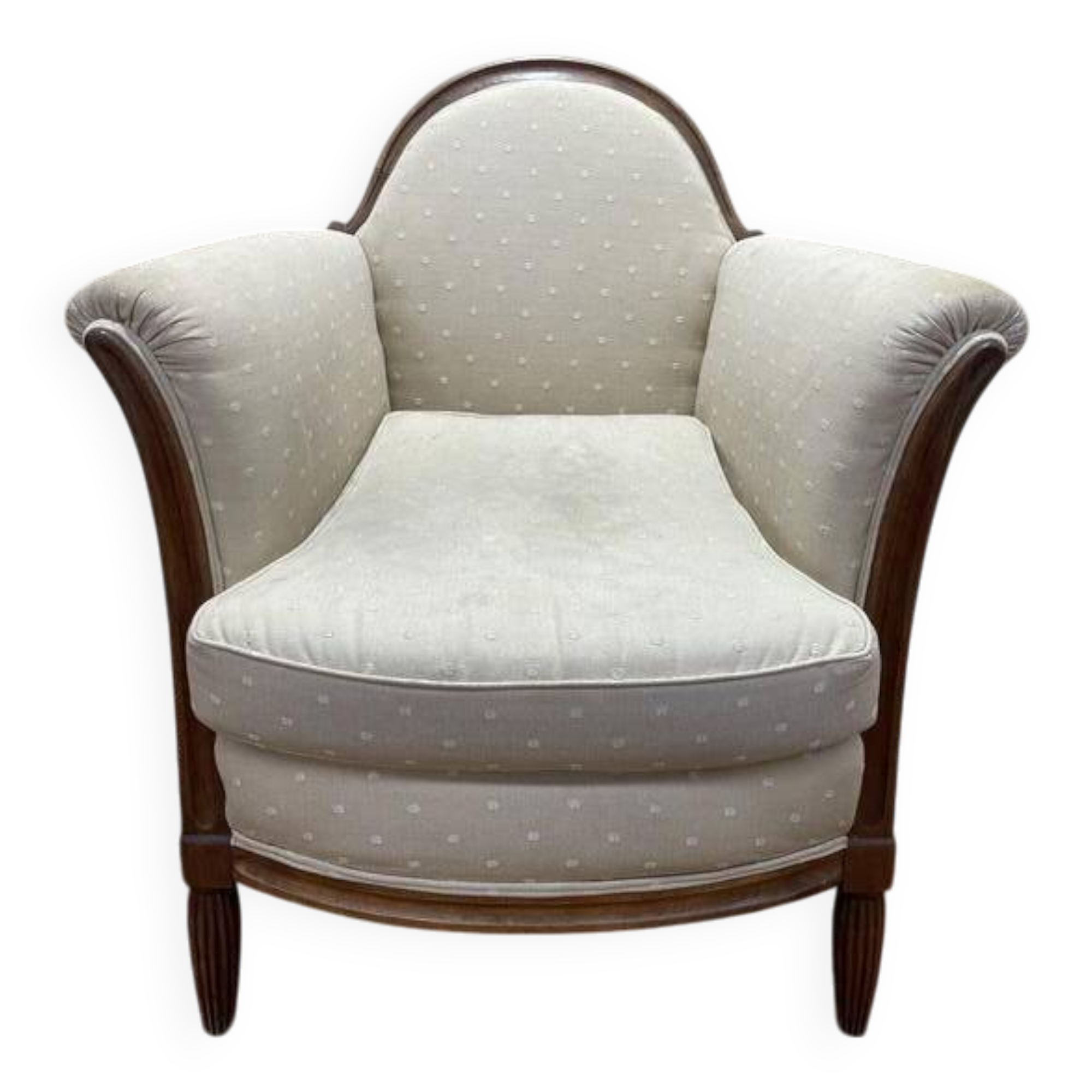 Bergère époque Art Déco en acajou