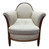 Bergère époque Art Déco en acajou