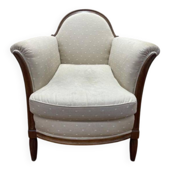Bergère époque Art Déco en acajou