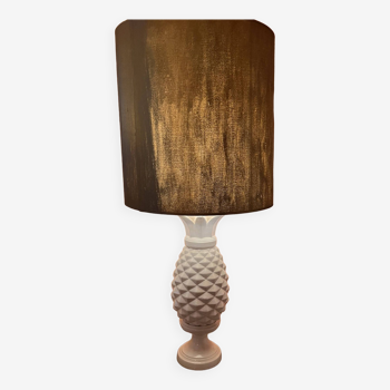 Vintage pineapple shaped foot lamp