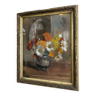Flower bouquet painting