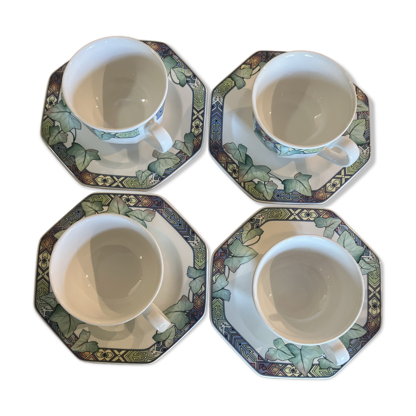 4 tasses à café Villeroy et Boch