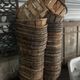 Lot 60 vintage fruit & vegetable crates mussy wooden trays primeur 1960'