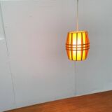 Mid-Century Wooden Cocoon Pendant Lamp