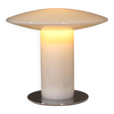 Lampe de table en verre en forme de champignon attribuée à Peill & Putzler, Allemagne, années 1970.