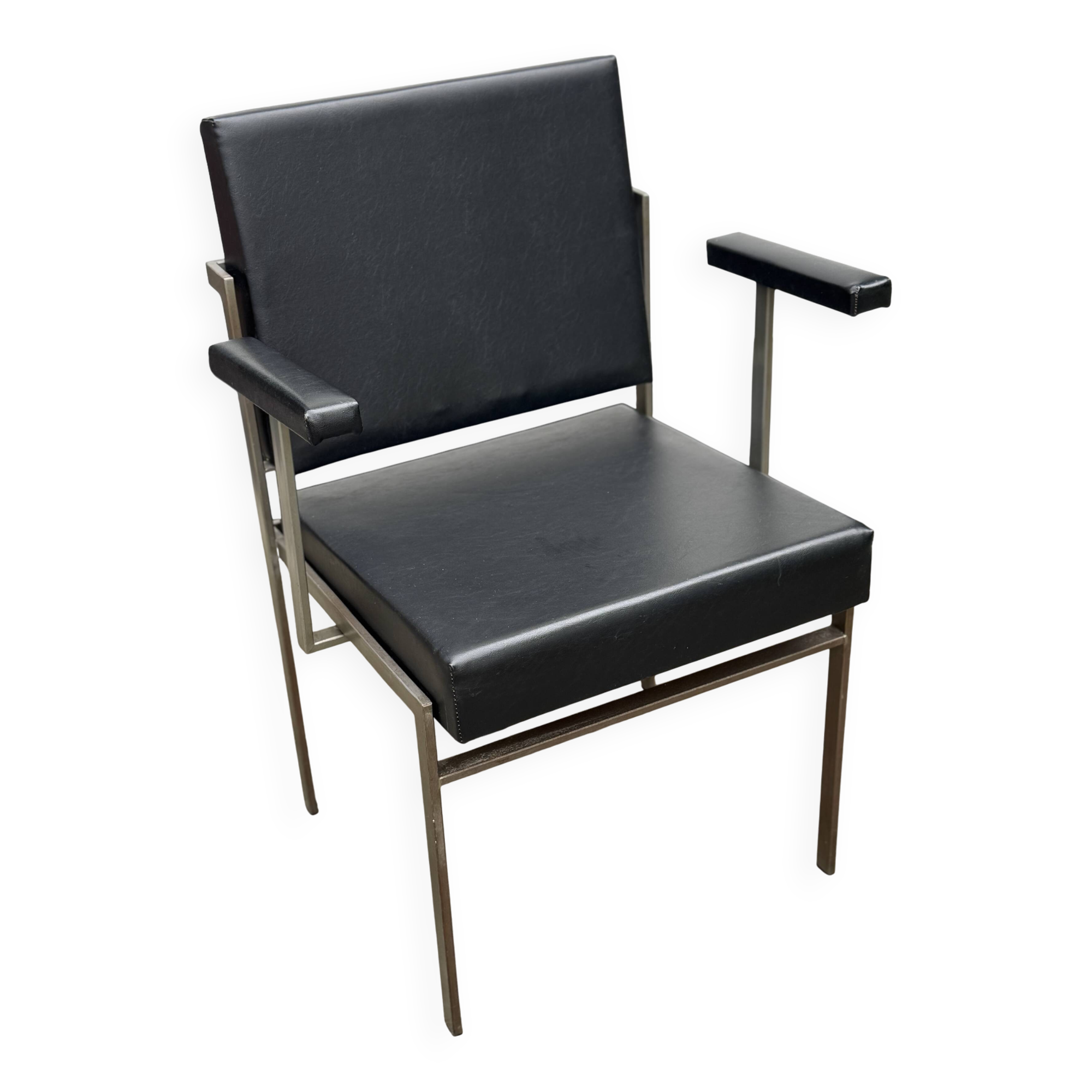 Mcm leatherette armchair