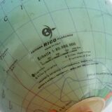 Globe terrestrial map world Editions Rico Florence Year 70