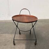 Modern folding teak trolley from the mid-century, Sweden, 1960s