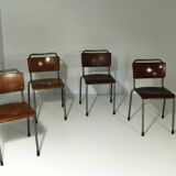 Model 106 Chairs by W. H. Gispen for Delft, 1950s, Set of 4