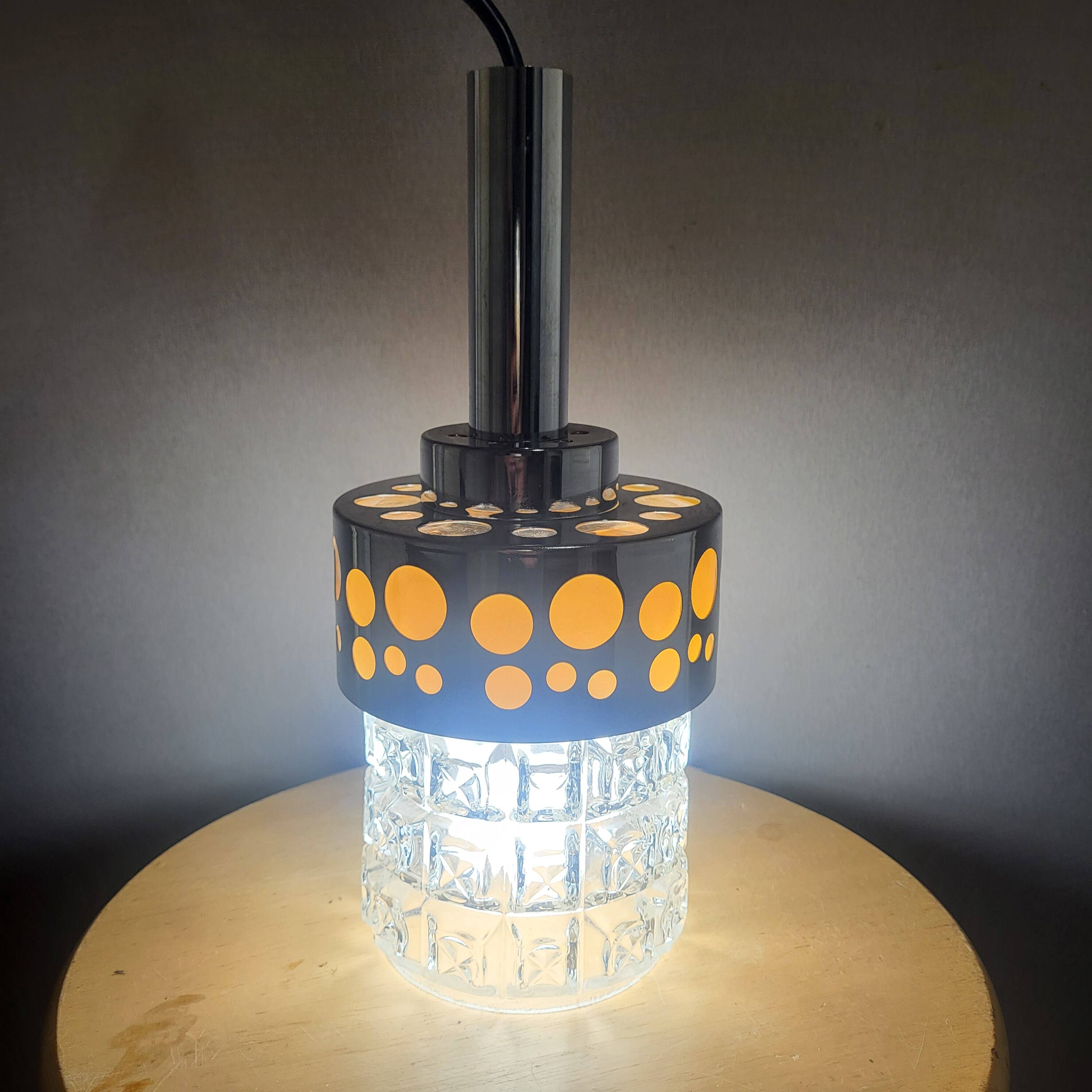 Raak suspension, space age chrome orange