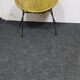 Chaise ballon pliant en cuir vintage