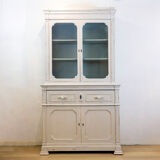Antique Walnut Cupboard With Showcase, Spain, Late 19th Century