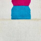 Handmade pure natural wool rug, size 100 x 300 cm