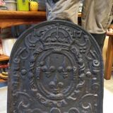17th century cast iron fireplace backplate