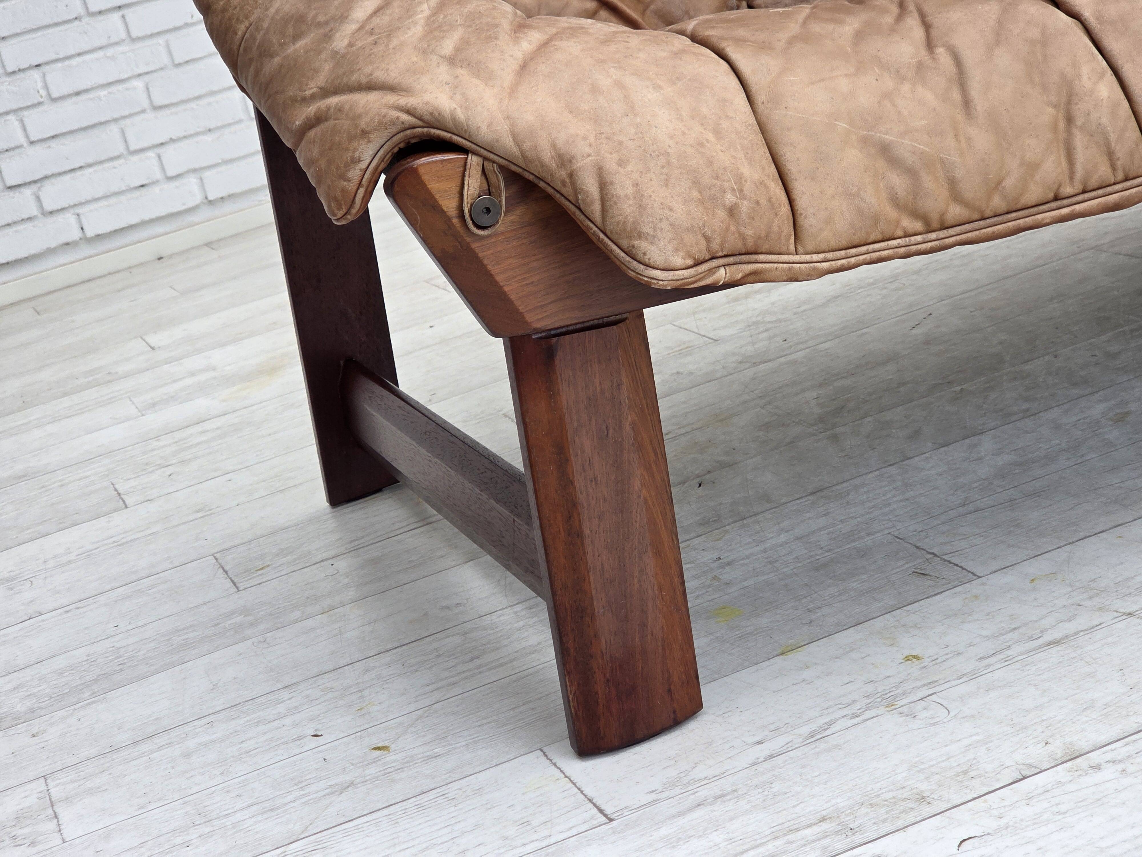 1970s, Norwegian design by Jan Erik Lindgren. 2-seater sofa model "Amazon".