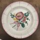 Set of 4 Islettes earthenware plates – 18th century – floral decoration