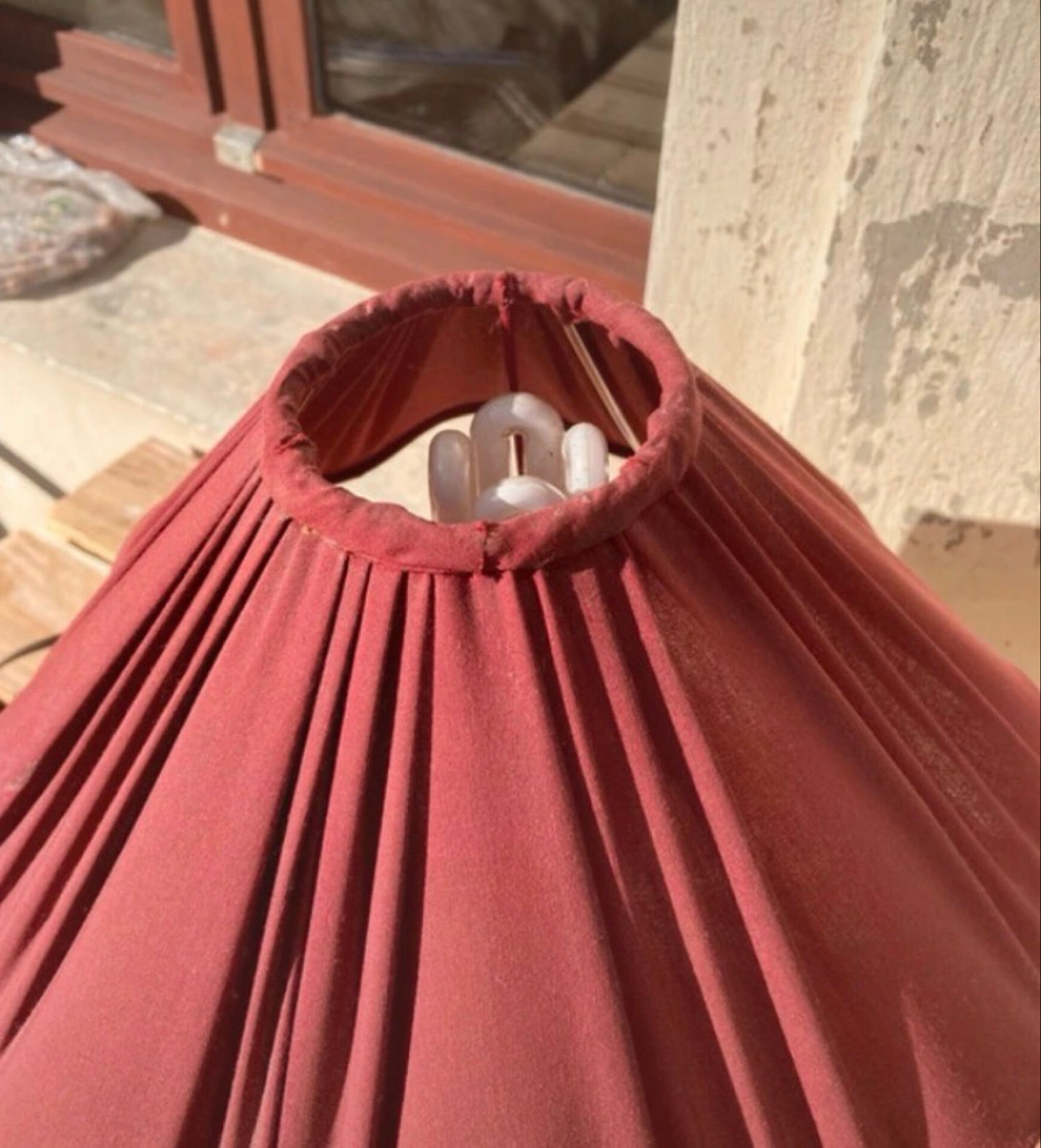 Pied de lampe design brutaliste Richard Lecompte