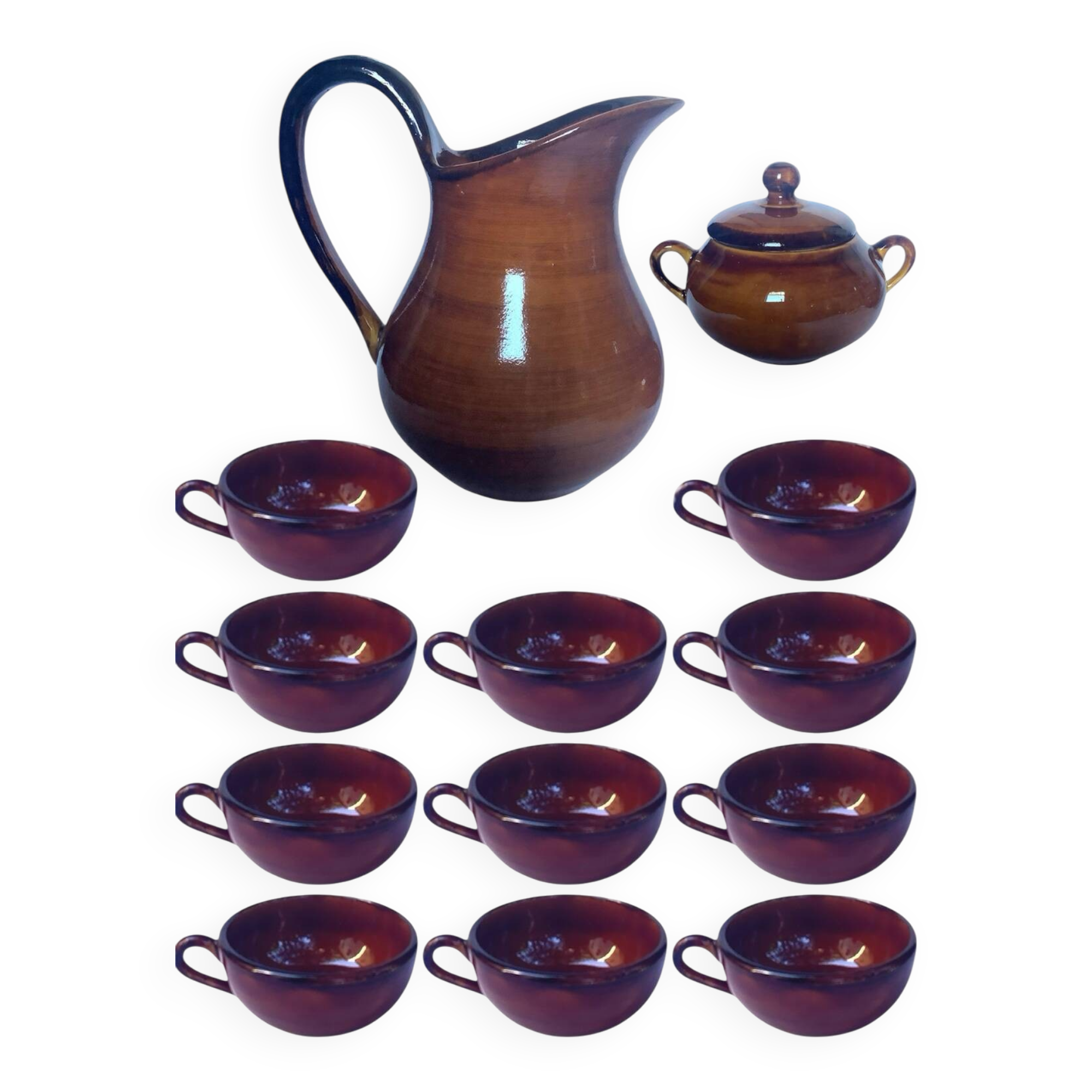 Vintage St-Clément coffee set with large milk pitcher