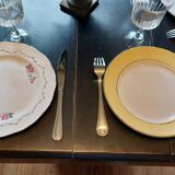 Mismatched vintage dinner plates