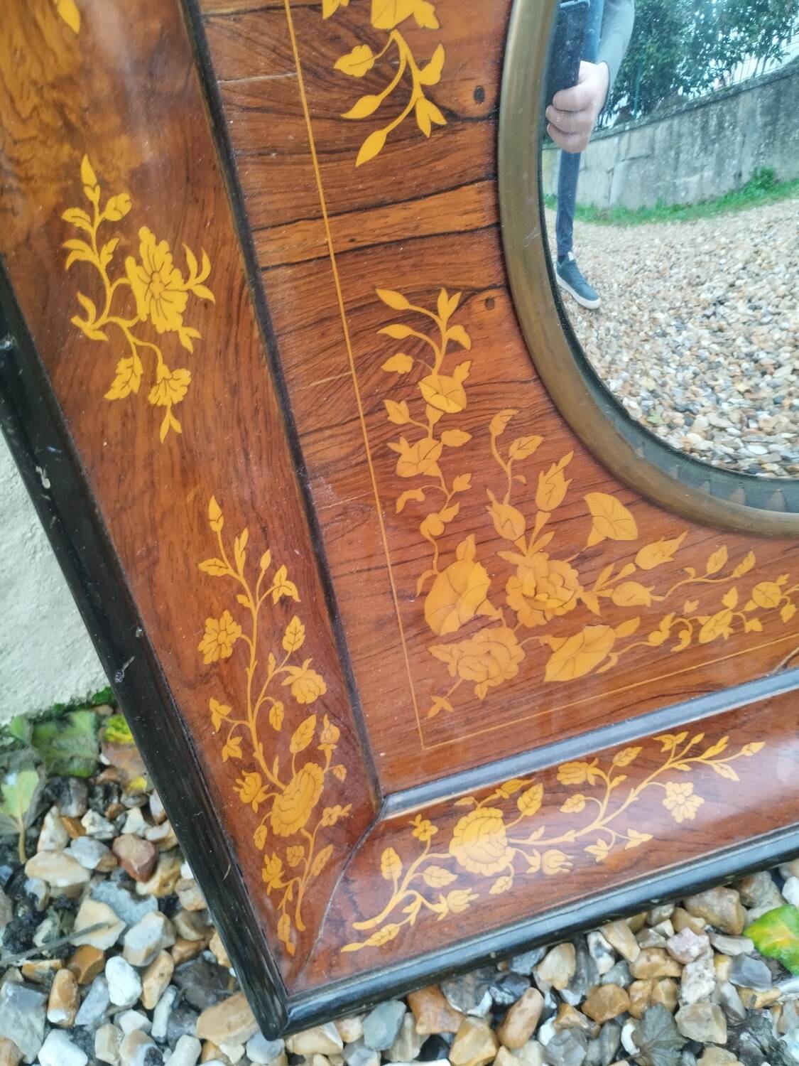 Vintage witch sun mirror antique