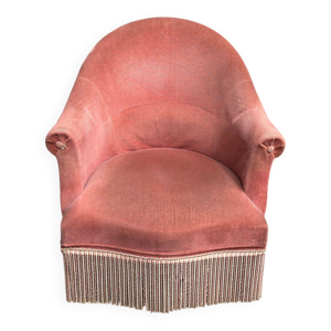 fauteuil crapaud en velours