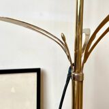 Gold metal flower lamppost