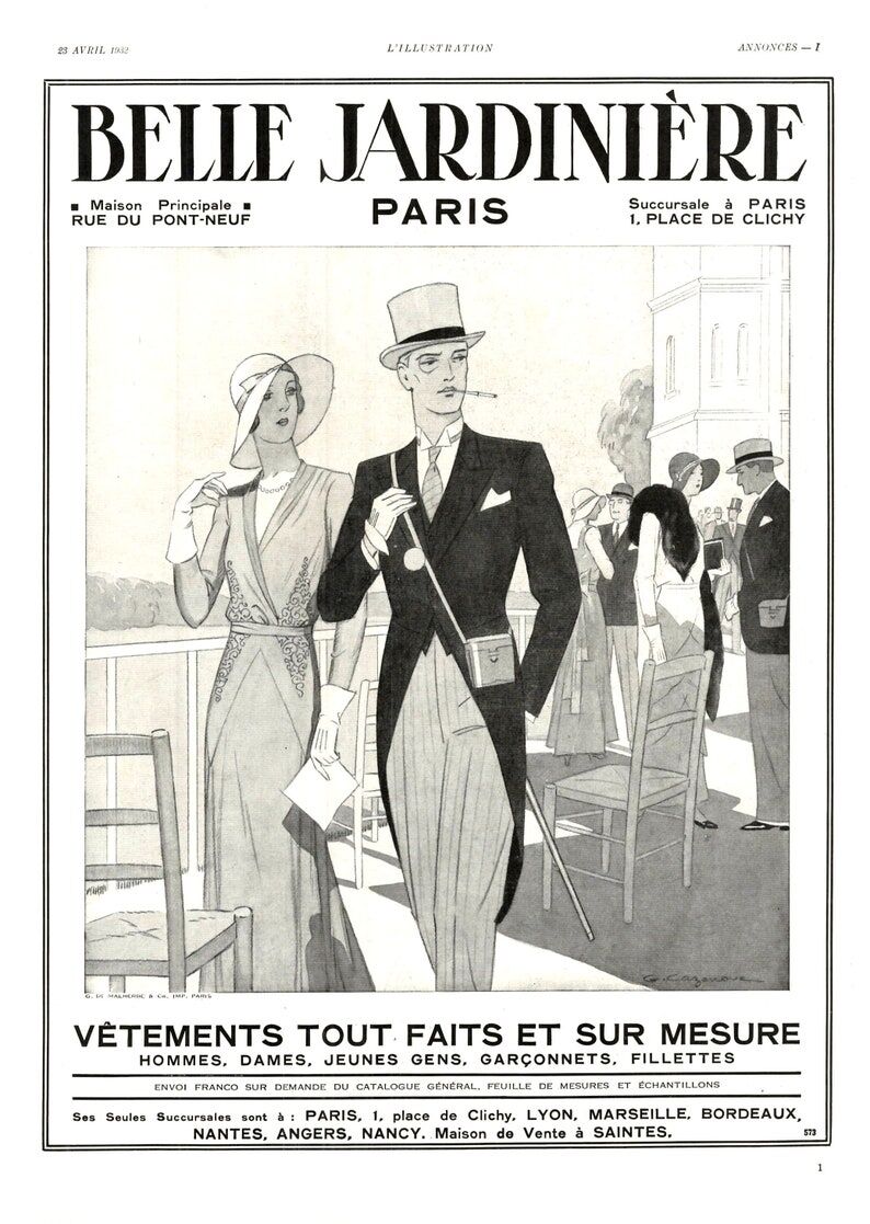Vintage poster 30s beautiful gardener -30x40cm