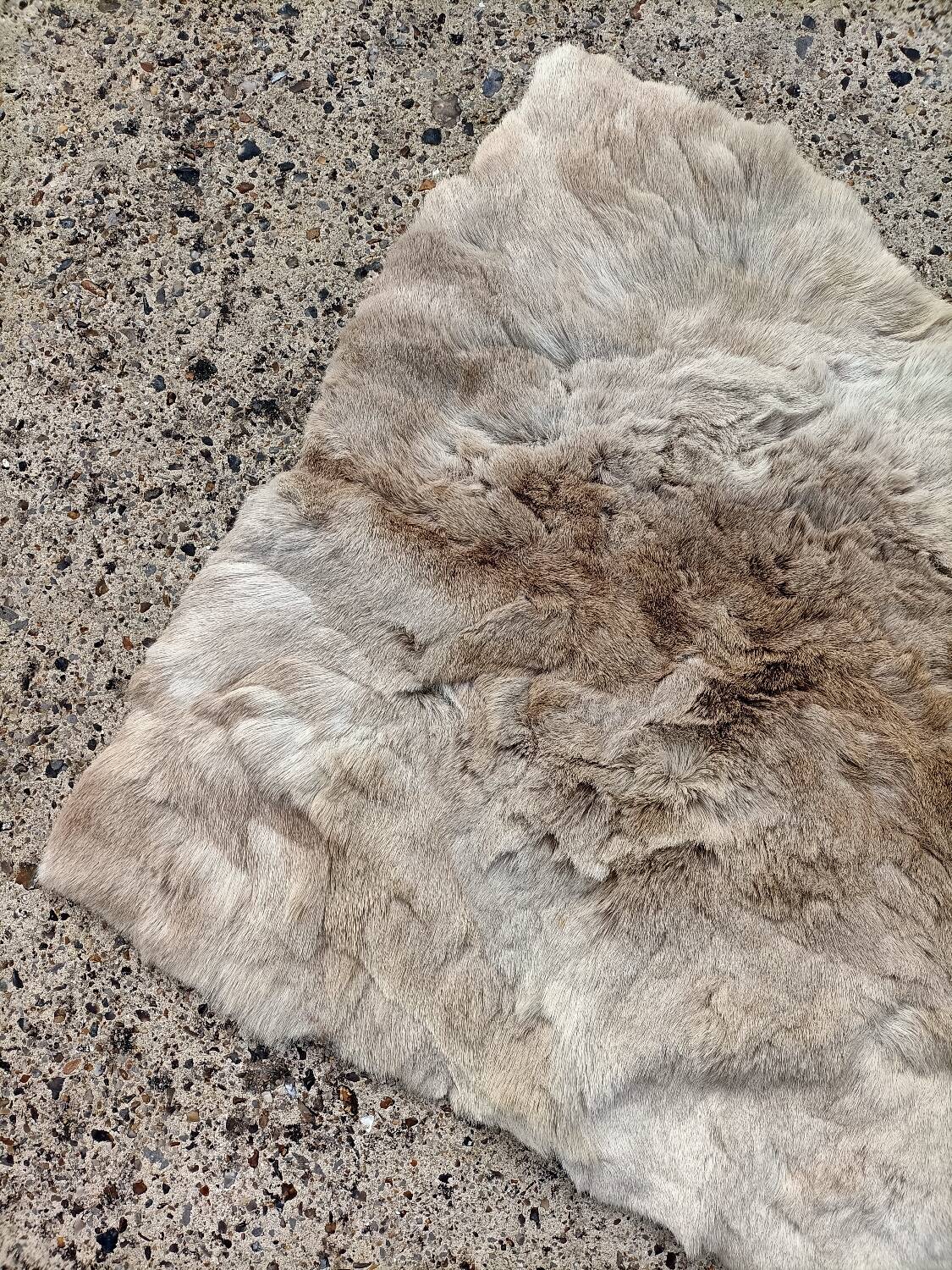 Tapis peau de bête rétro